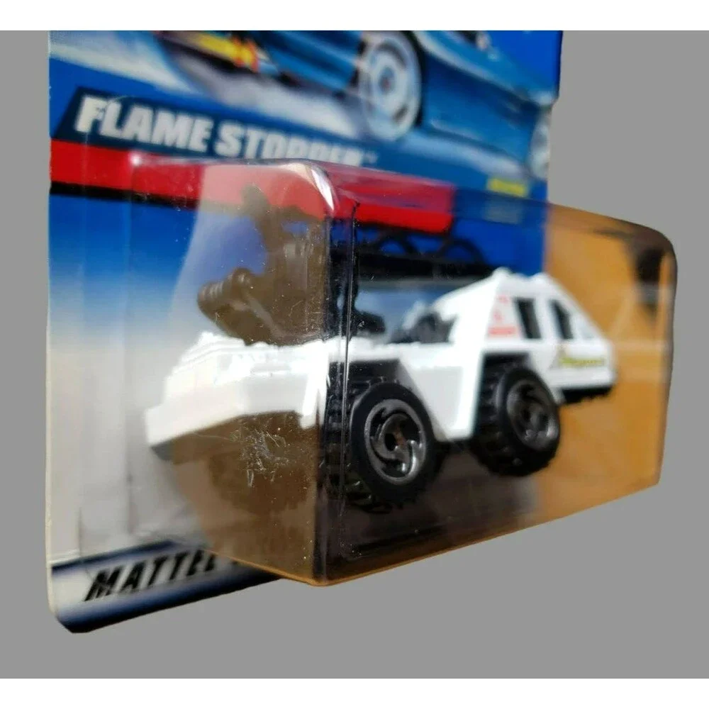 Vintage 1999 Hot Wheels FLAME STOPPER White #1012 MAINLINE 1:64 SB MALAYSIA VAR!